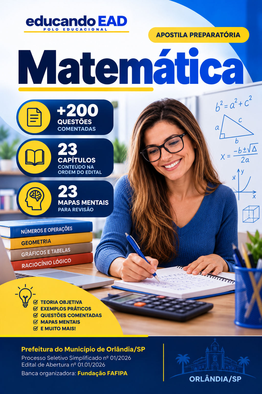 Matemática e Raciocínio Lógico Orlândia/SP